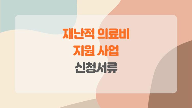 재난적의료비지원사업 신청서류, 진짜 꼭 알아야 할 이유가 있다?