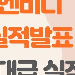 엔비디아 실적발표, 역대급 실적에도 주가 5% 폭락?