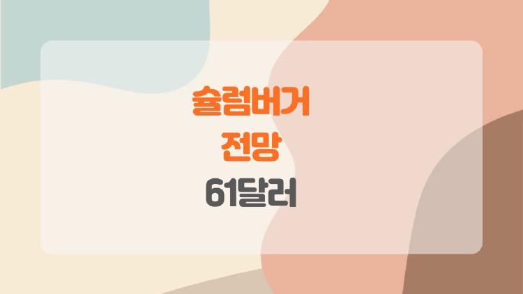 슐럼버거 전망, 61달러 간다 분석가들 난리