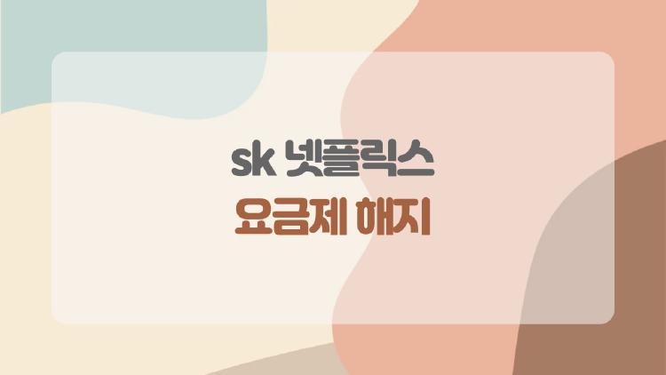 sk 넷플릭스 요금제 해지, 앱 삭제만 하면 끝일까