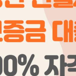 청년 전월세보증금대출 90%, 무직자도 통과한 충격 조건 공개